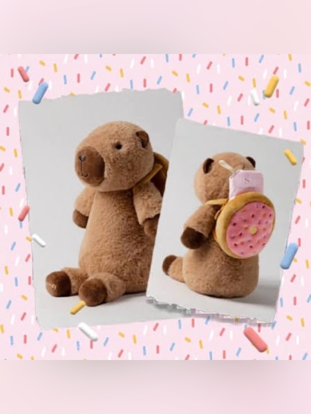 Scentsy 🍩 🎀 CRUMB the CAPYBARA Buddy Doll with Donut Backpack & Scent Pak NIB
